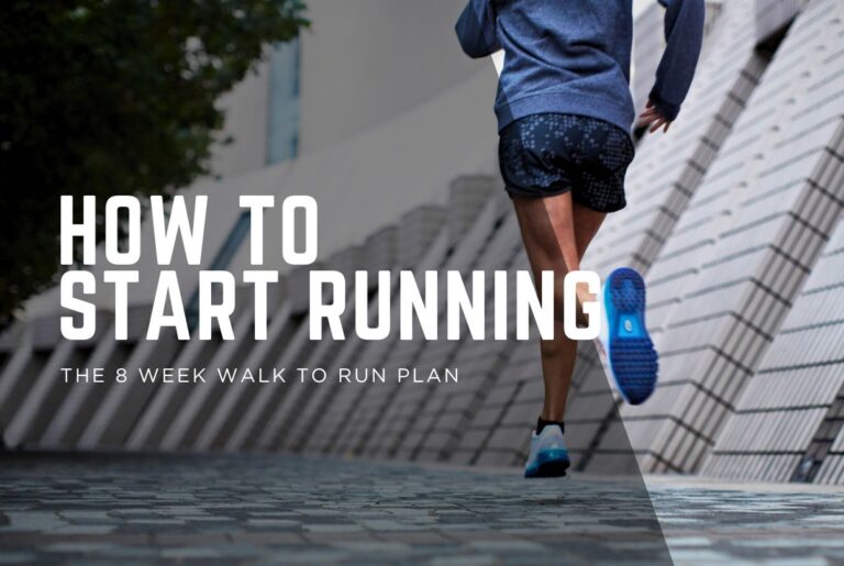 Beginner jogging on a path, ready to start running with a walk to run plan